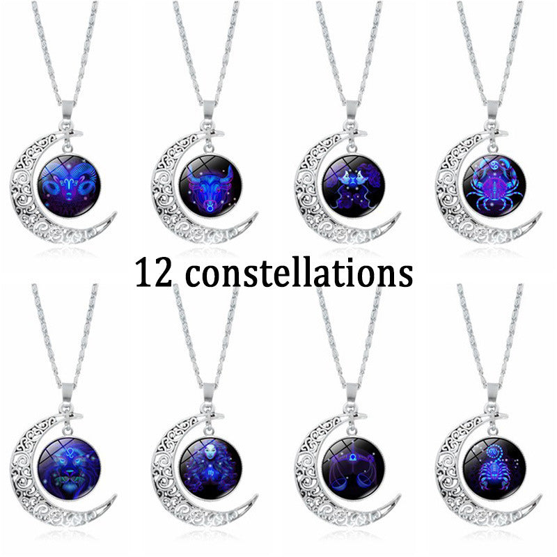 Twelve constellation Aries necklace