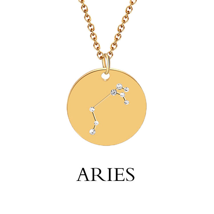 Zodiac Sign Aries Necklace