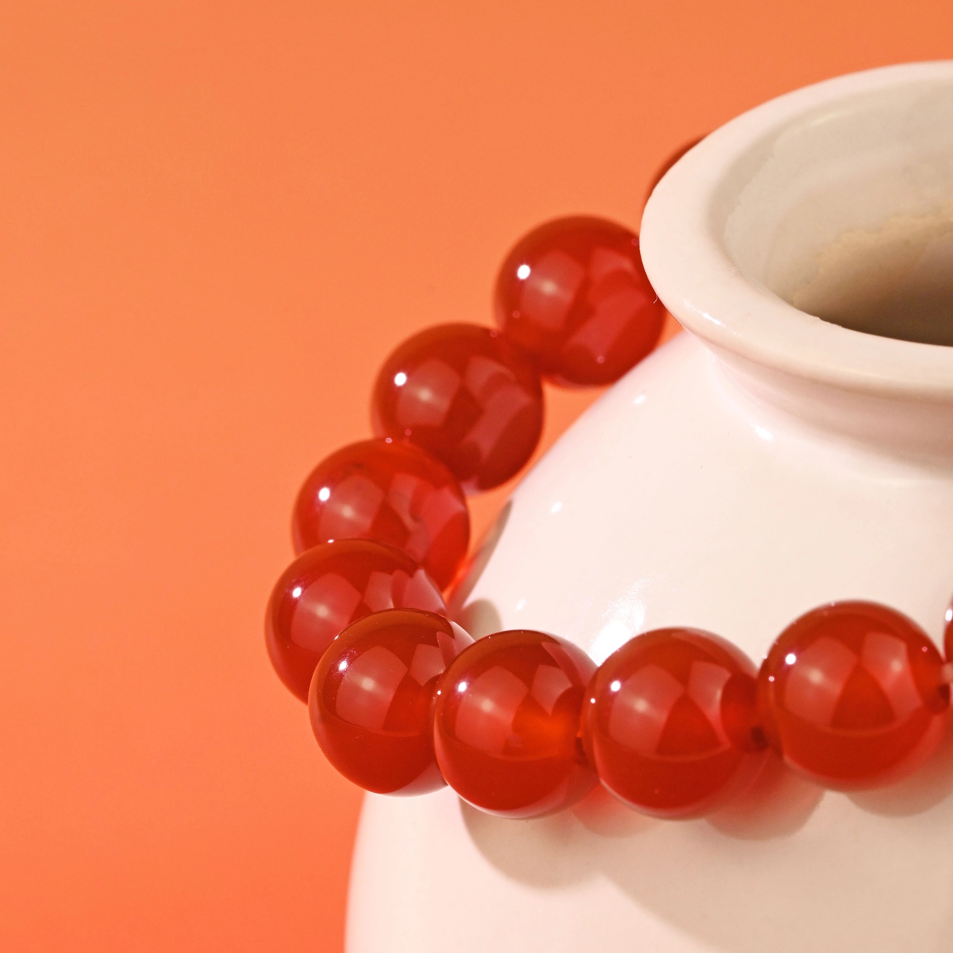 Red agate bracelet