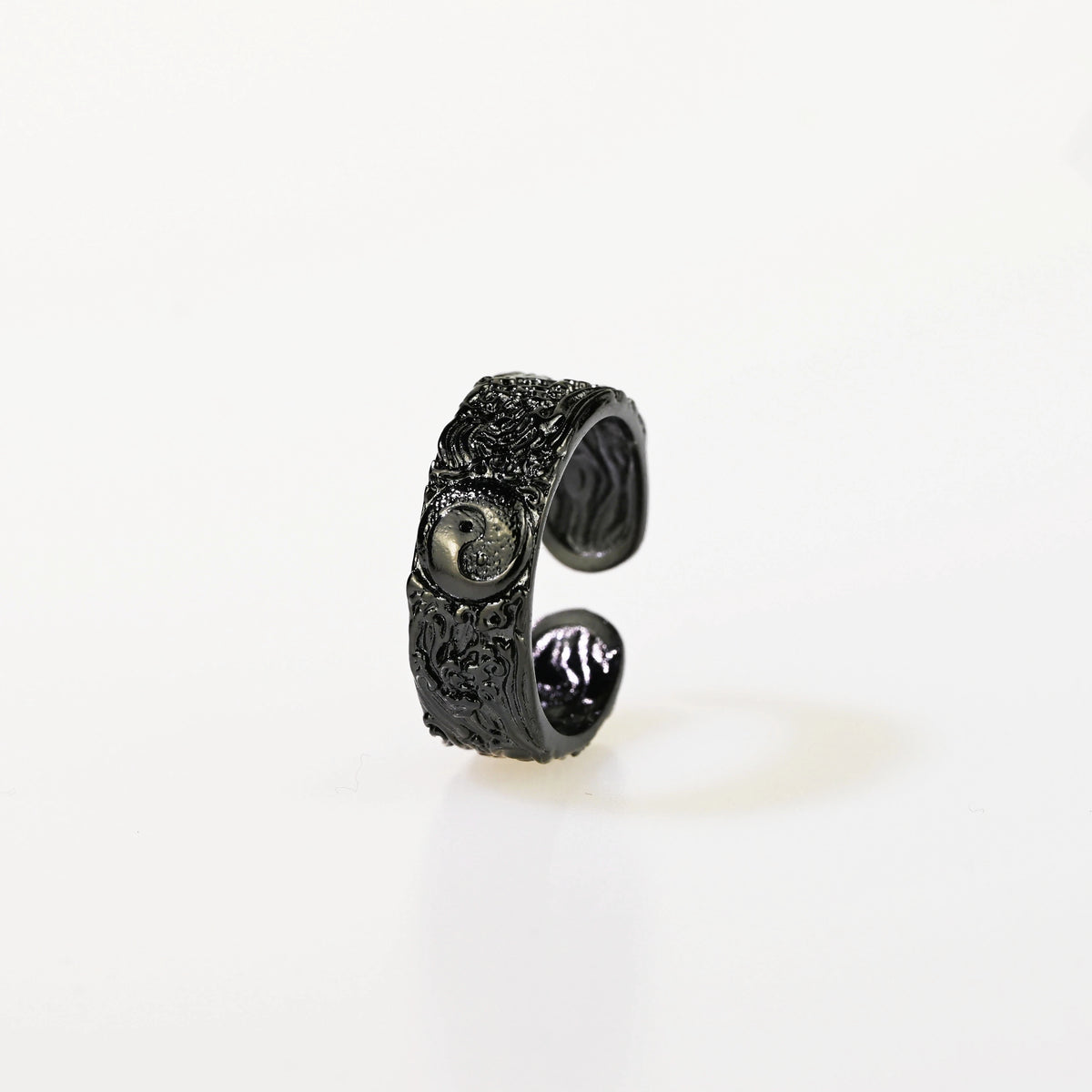 The Dao of Nature Meditation Ring with Tai Chi Charm