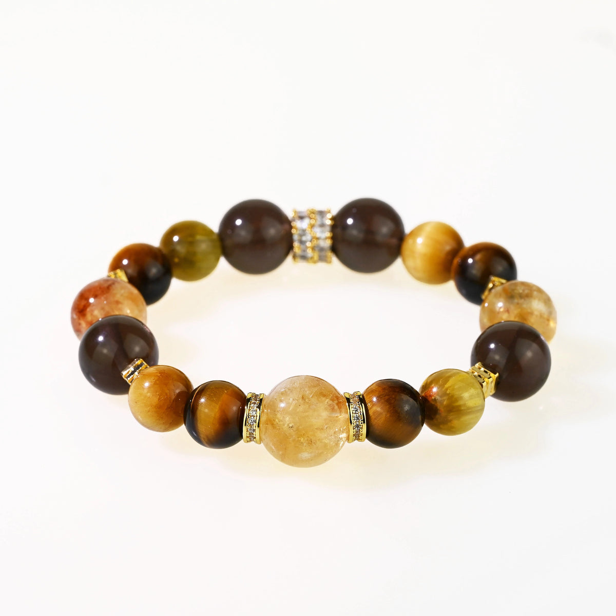 Yellow Crystal Fortune-Enhancing Bracelet for Abundant Blessings