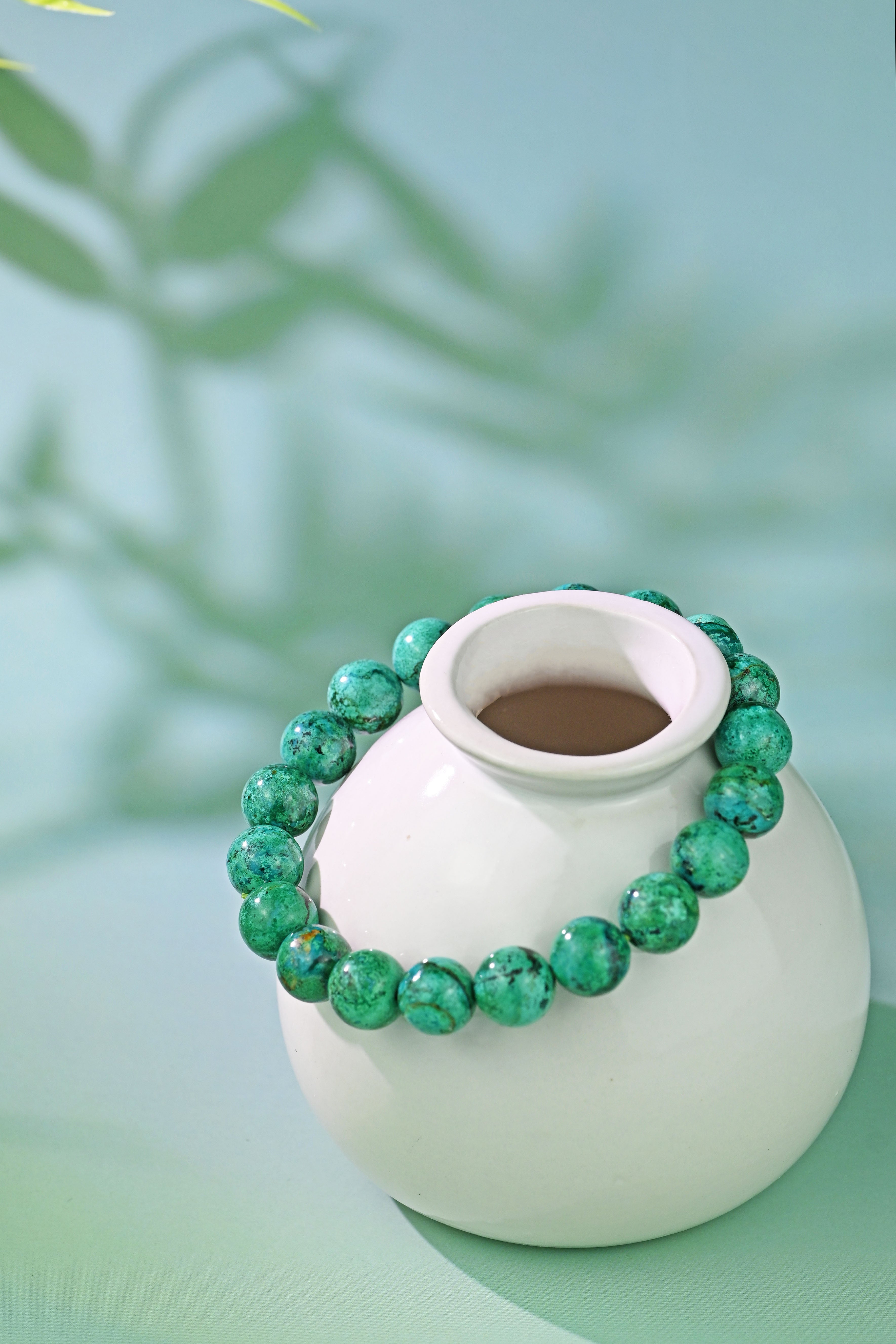 The Natural Green Phoenix Bead Bracelet