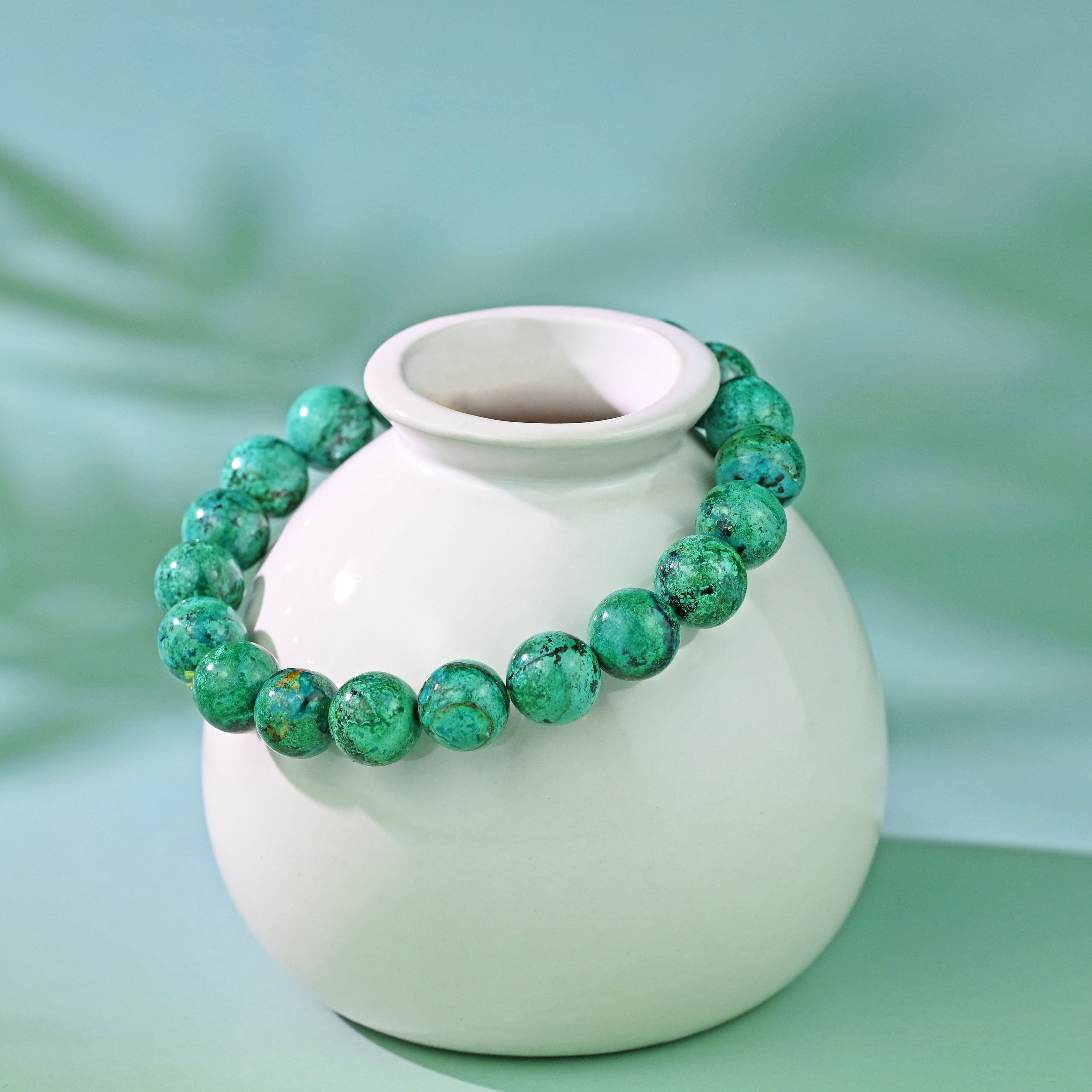 The Natural Green Phoenix Bead Bracelet