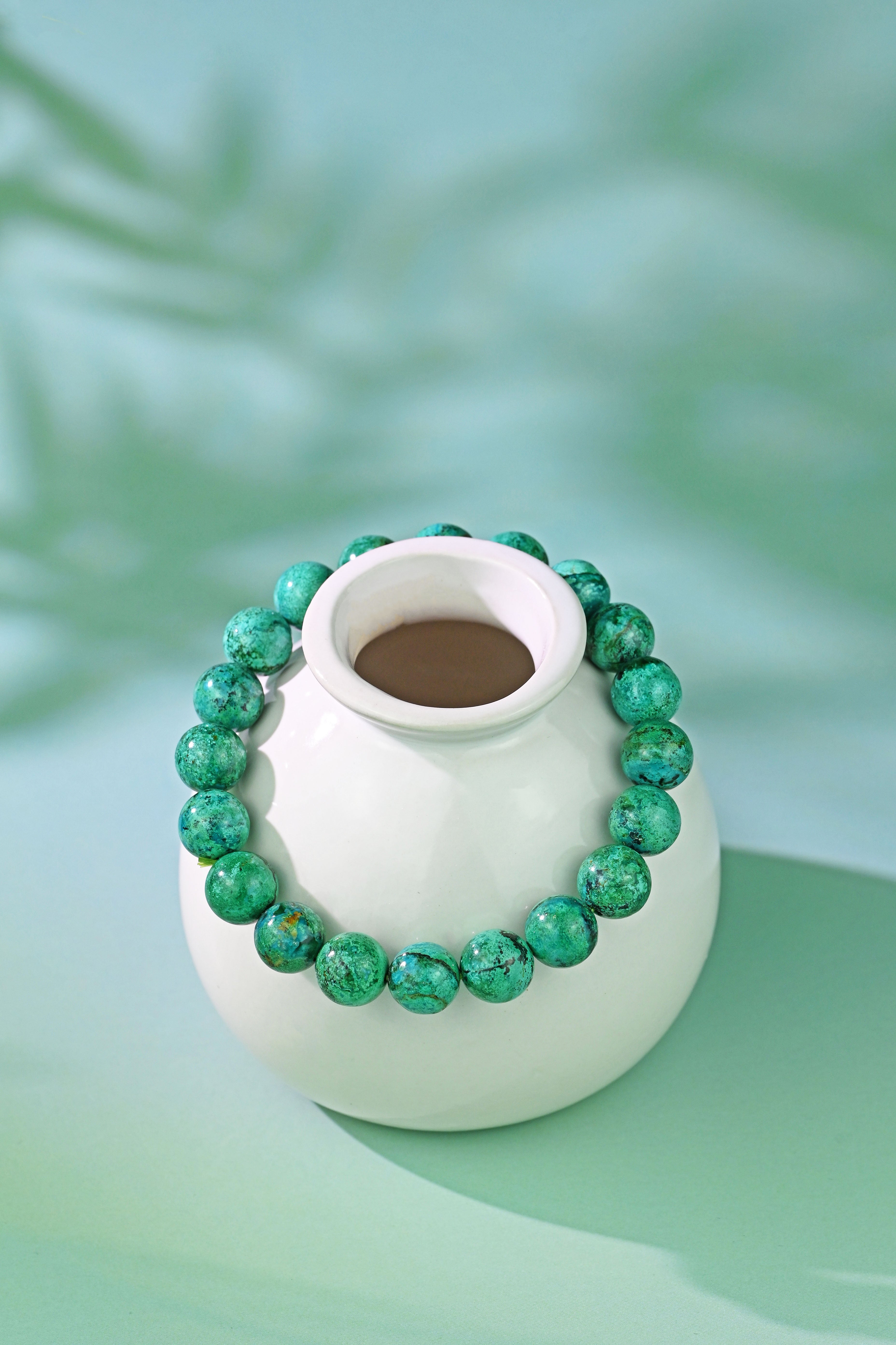 The Natural Green Phoenix Bead Bracelet