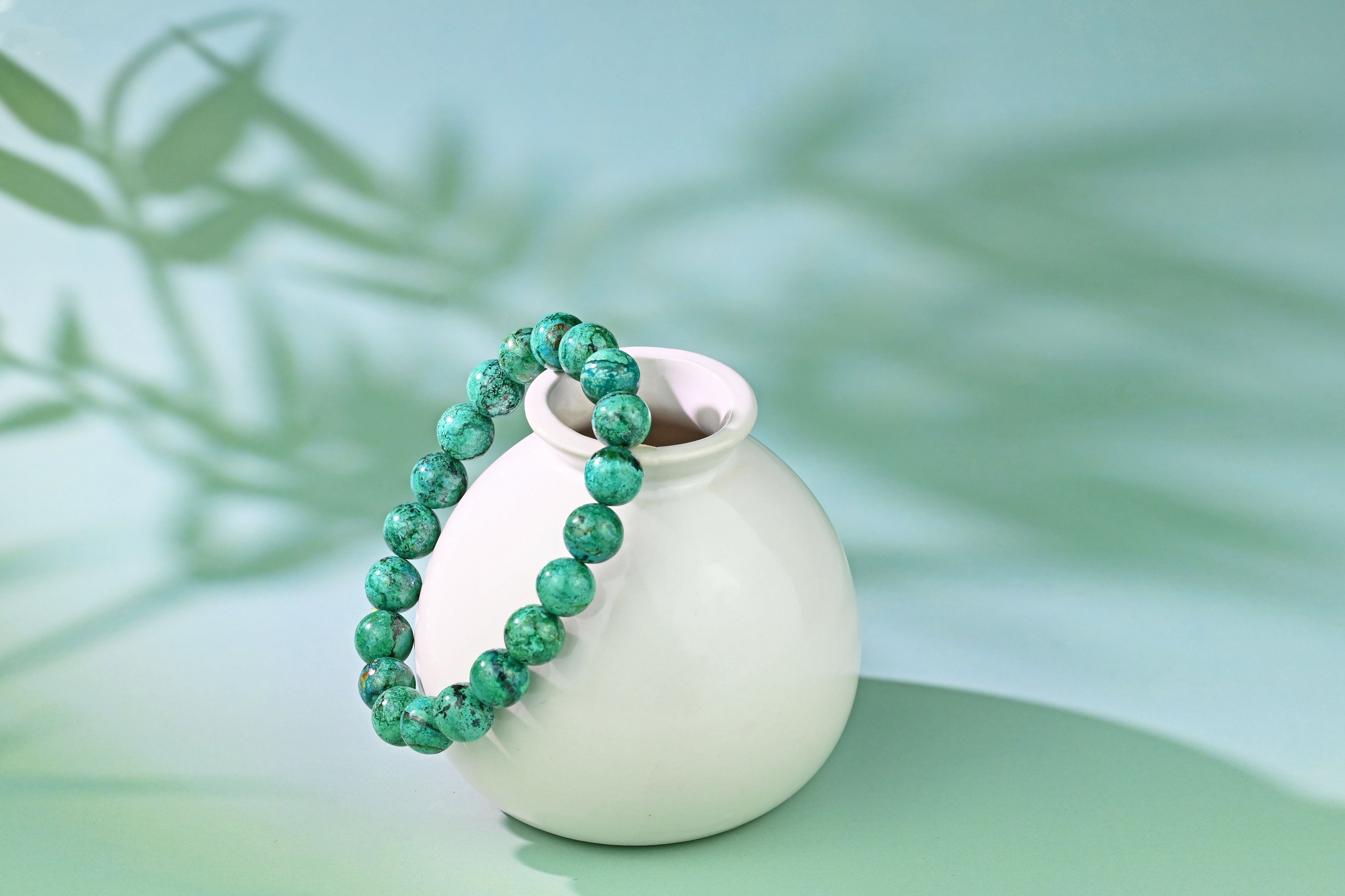 The Natural Green Phoenix Bead Bracelet