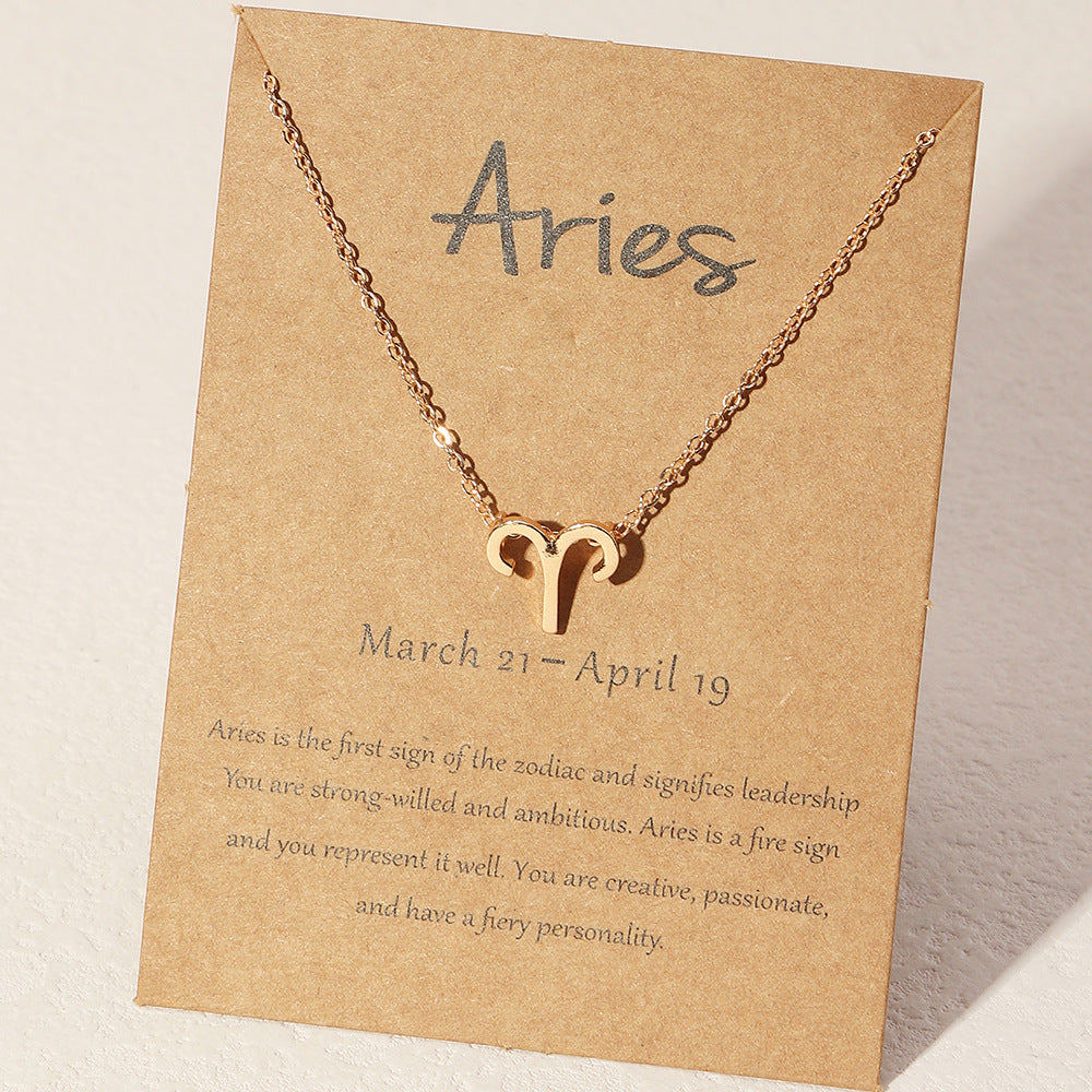 Zodiac Sign Aries Necklace