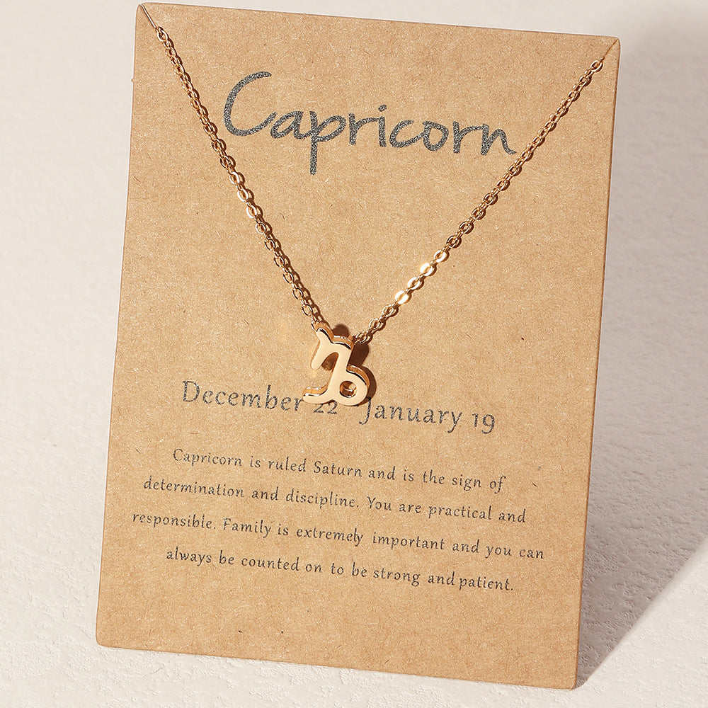 Twelve Zodiac Capricorn Necklace