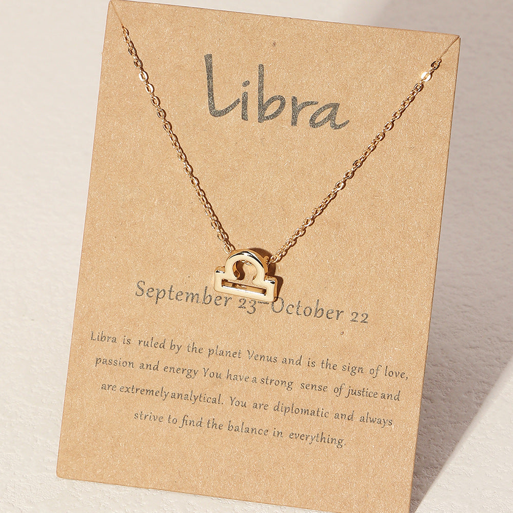 Zodiac Sign Libra Necklace