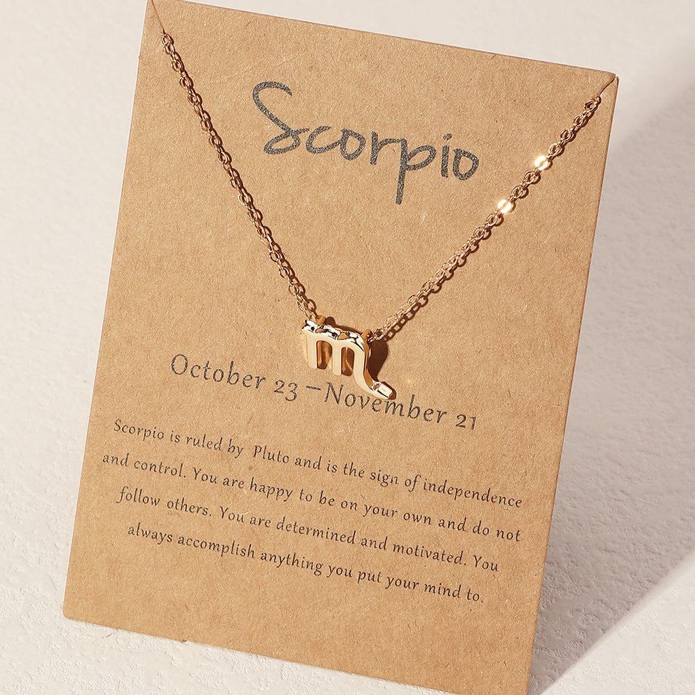 Zodiac Sign Scorpio Necklace