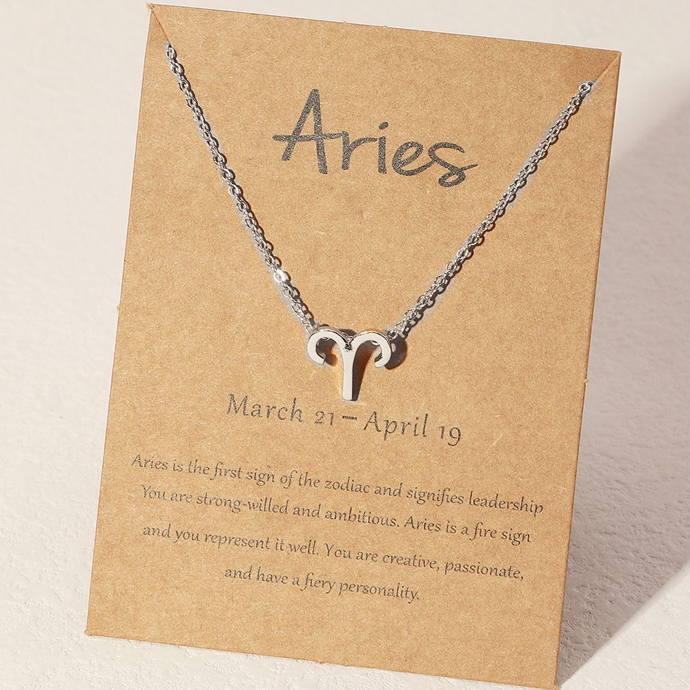 Zodiac Sign Aries Necklace