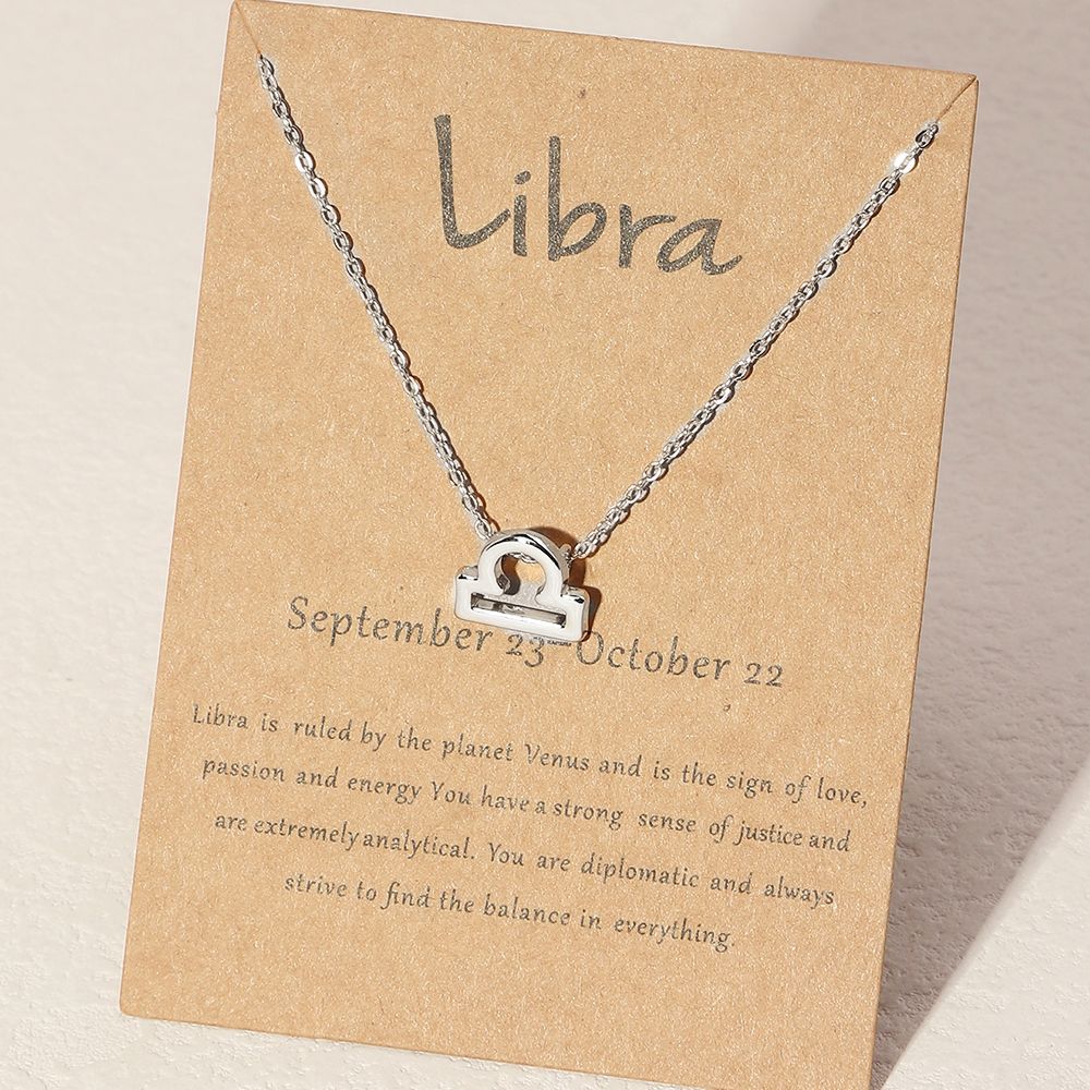 Zodiac Sign Libra Necklace