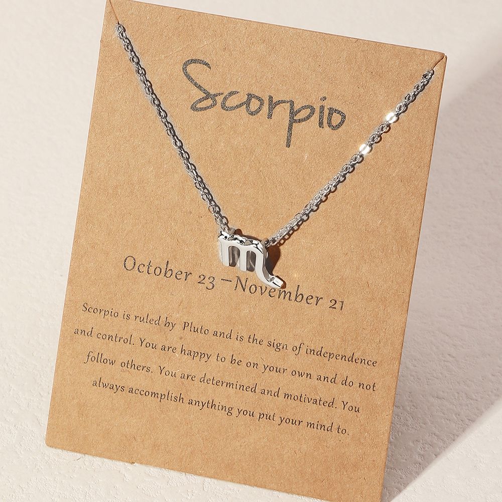 Zodiac Sign Scorpio Necklace